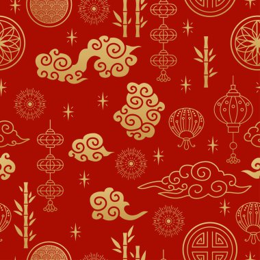 Çin geleneksel doğu süsü arka planı, pürüzsüz desen 