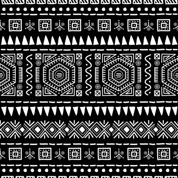 Patrón Navajo sin costuras. Fondo Ikat con textura de diseño tradicional — Vector de stock