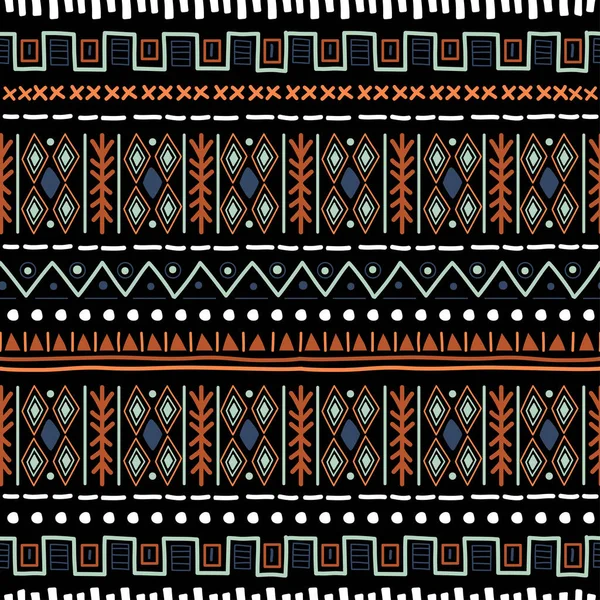 Navajo seamless pattern. Ikat background with traditional design texture — Vettoriale Stock