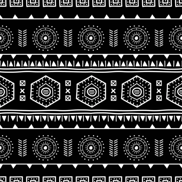 Patrón Navajo sin costuras. Fondo Ikat con textura de diseño tradicional — Vector de stock