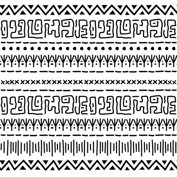 Patrón Navajo Sin Costuras Ikat Fondo Con Diseño Tradicional Textura — Vector de stock