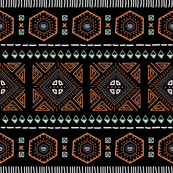 Navajo Sömlöst Mönster Ikat Bakgrund Med Traditionell Design Textur Bakgrund — Stock vektor