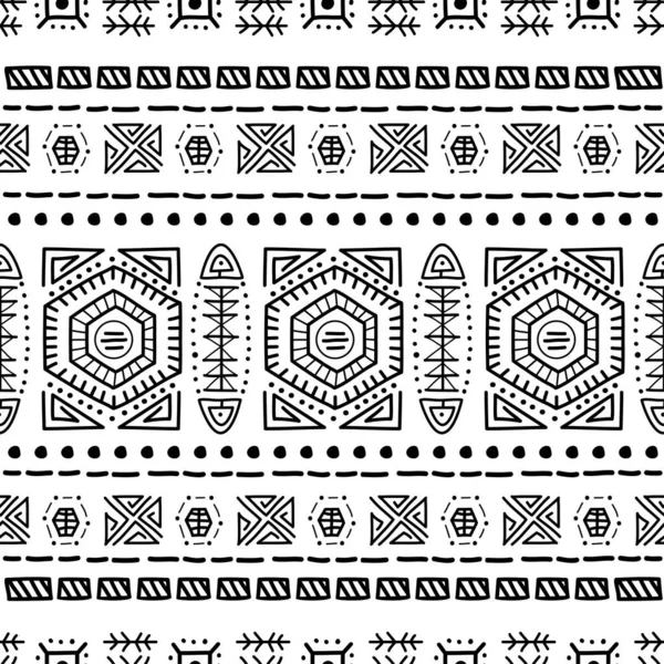 Modèle Sans Couture Navajo Fond Ikat Avec Vecteur Conception Fond — Image vectorielle