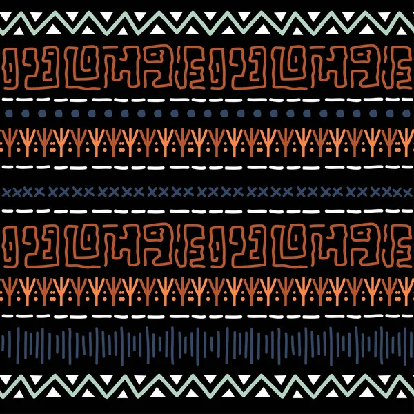 Modèle Sans Couture Navajo Fond Ikat Avec Vecteur Conception Fond — Image vectorielle