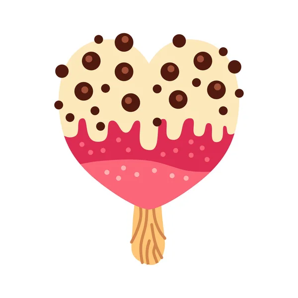 Icecream Vektor Szép Színekben Elszigetelt Fehér Háttér Vektor Illusztráció Web — Stock Vector