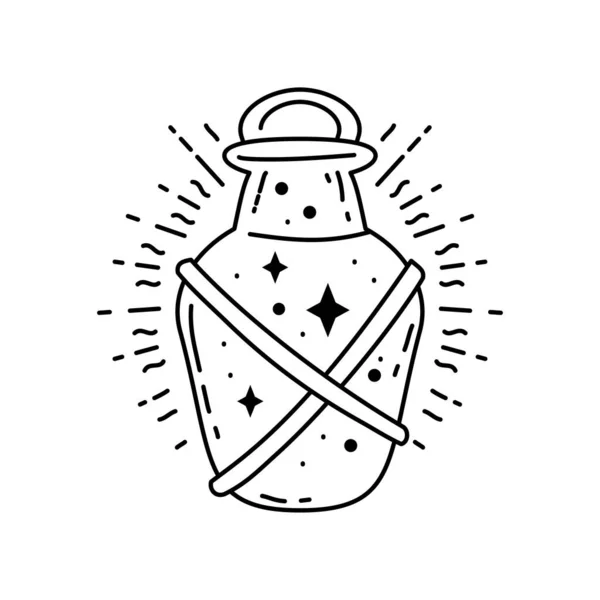 Magic Boho Jar Symbol Gypsy Sacred Element Sign Modern Boho —  Vetores de Stock