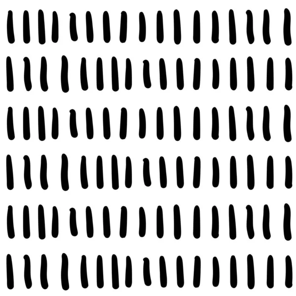 Simple Hand Drawn Geometric Pattern Abstract Lines Stripes Black White — 图库矢量图片