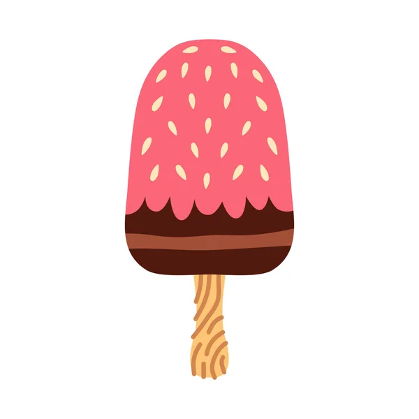 Icecream Vector Nice Colors Isolated White Background Vector Illustration Web — 图库矢量图片