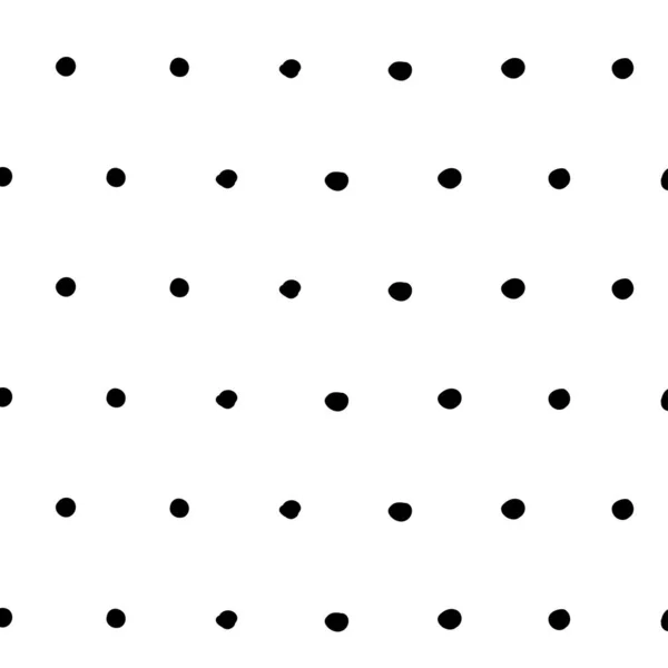 Simple Hand Drawn Geometric Pattern Abstract Spots Dashes Polka Dots — Stockvektor