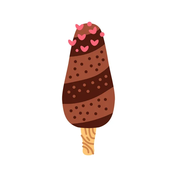 Icecream Vector Bonitos Colores Aislados Sobre Fondo Blanco Ilustración Vectorial — Archivo Imágenes Vectoriales