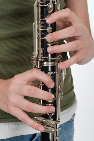 Desempenho do clarinete — Fotografia de Stock