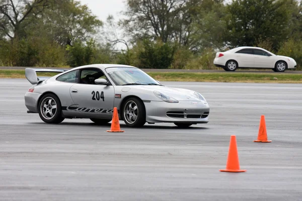 Porsche 911 на автокроссе — стоковое фото