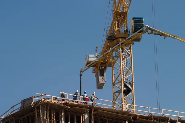 Building Under Construction with Crane — Stock Photo, Image