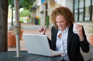 Frustrated Business Woman clipart