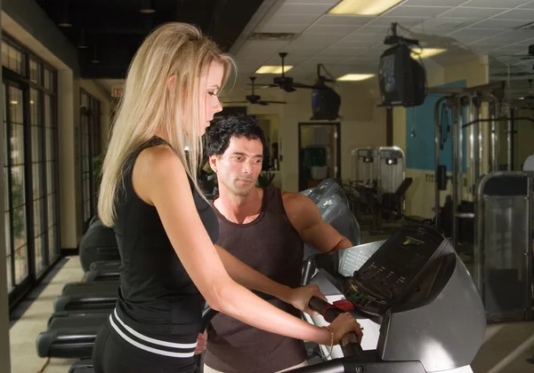 Man And Woman Exercising 1 — Stock Photo, Image