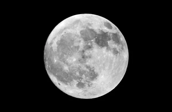 Luna llena de alta resolución real — Foto de Stock