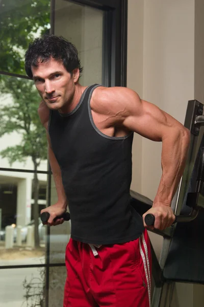 Man Exercising Arm Muscles 1 — Stock Photo, Image