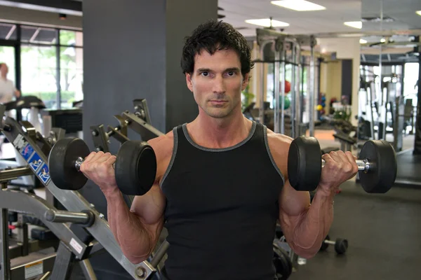 Man Lifting Weights — Stock Photo, Image