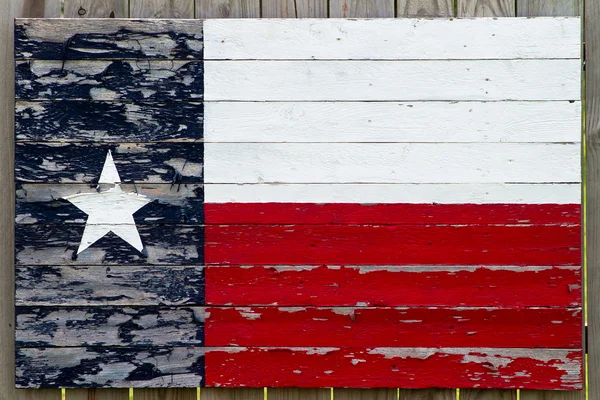 boyalı ahşap texas bayrağı