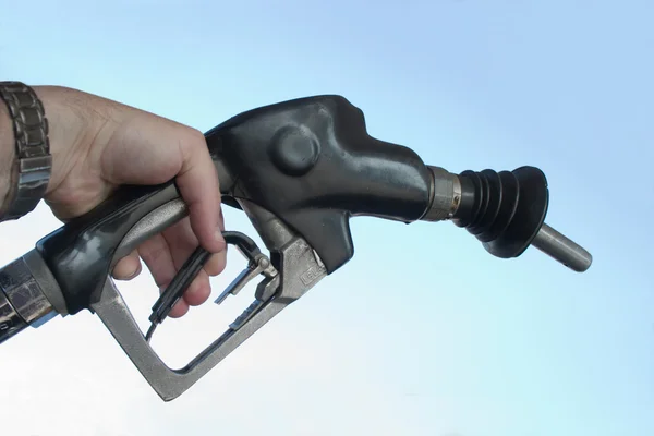 Hand pumpa gas bränsle — Stockfoto