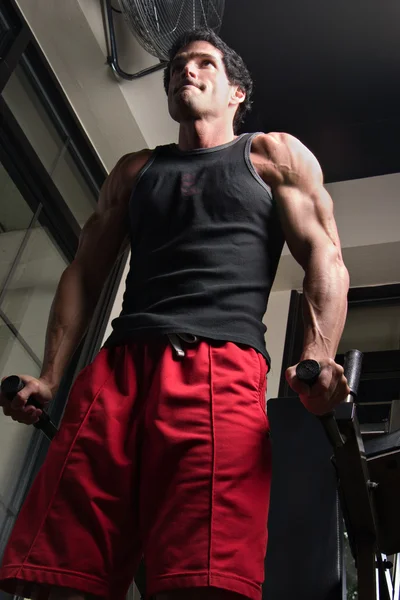 男人锻炼手臂肌肉 5 免版税图库照片