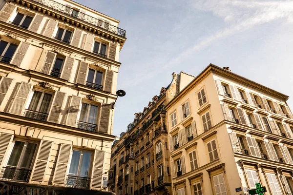 Batignolles Paris Typowe Domy Dzielnicy — Zdjęcie stockowe
