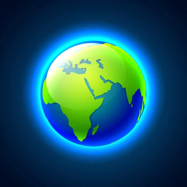 Ilustración del globo terrestre — Vector de stock