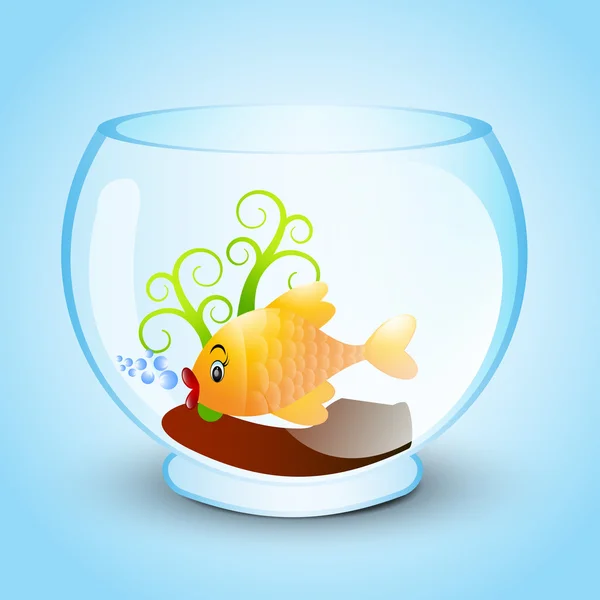 Ilustração de um aquário — Vetor de Stock