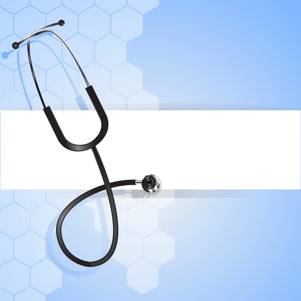 Medische achtergrond van stethoscoop — Stockvector