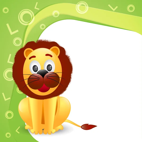 Illustration of alphabet L for lion