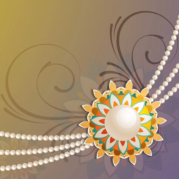 Hermoso fondo de rakhi en el festival rakshabandhan — Vector de stock