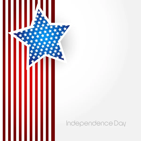 Beautiful illustration of american independence day — Stock Vector