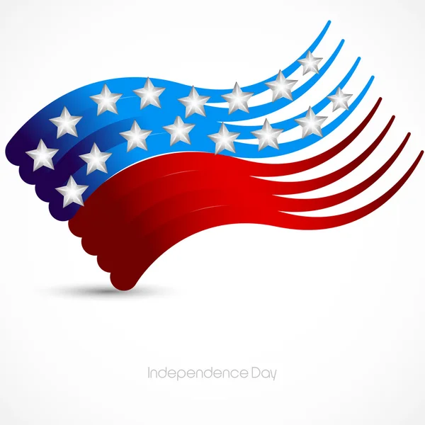 Stylish background of american independence day — Stock Vector