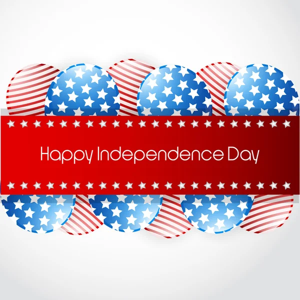 Creative background of american independence day — Stock Vector