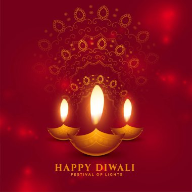 Güzel mutlu diwali resmi kart tasarımı