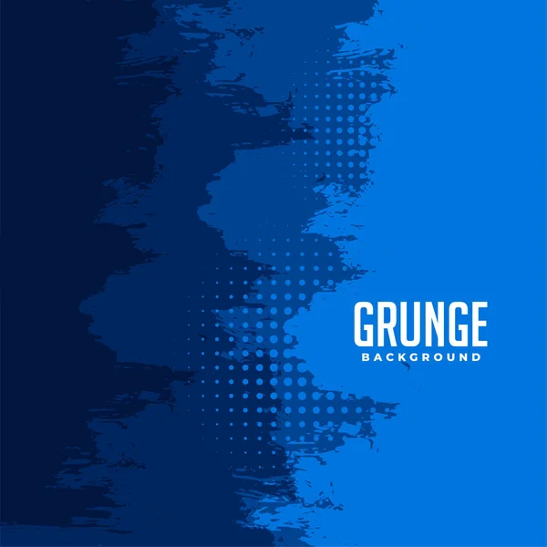 Soyut Mavi Yarım Ton Grunge Arkaplanı — Stok Vektör