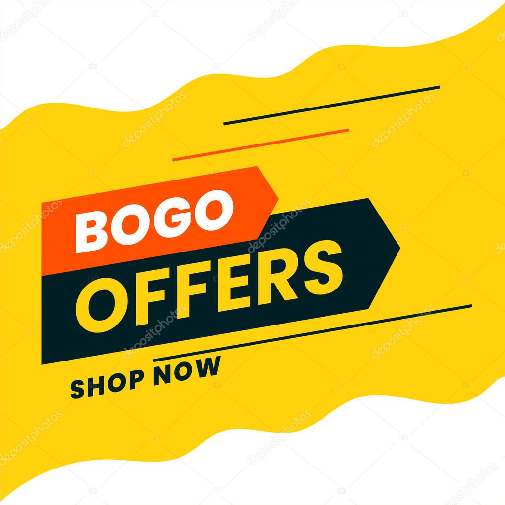 buy one get one shopping offer background