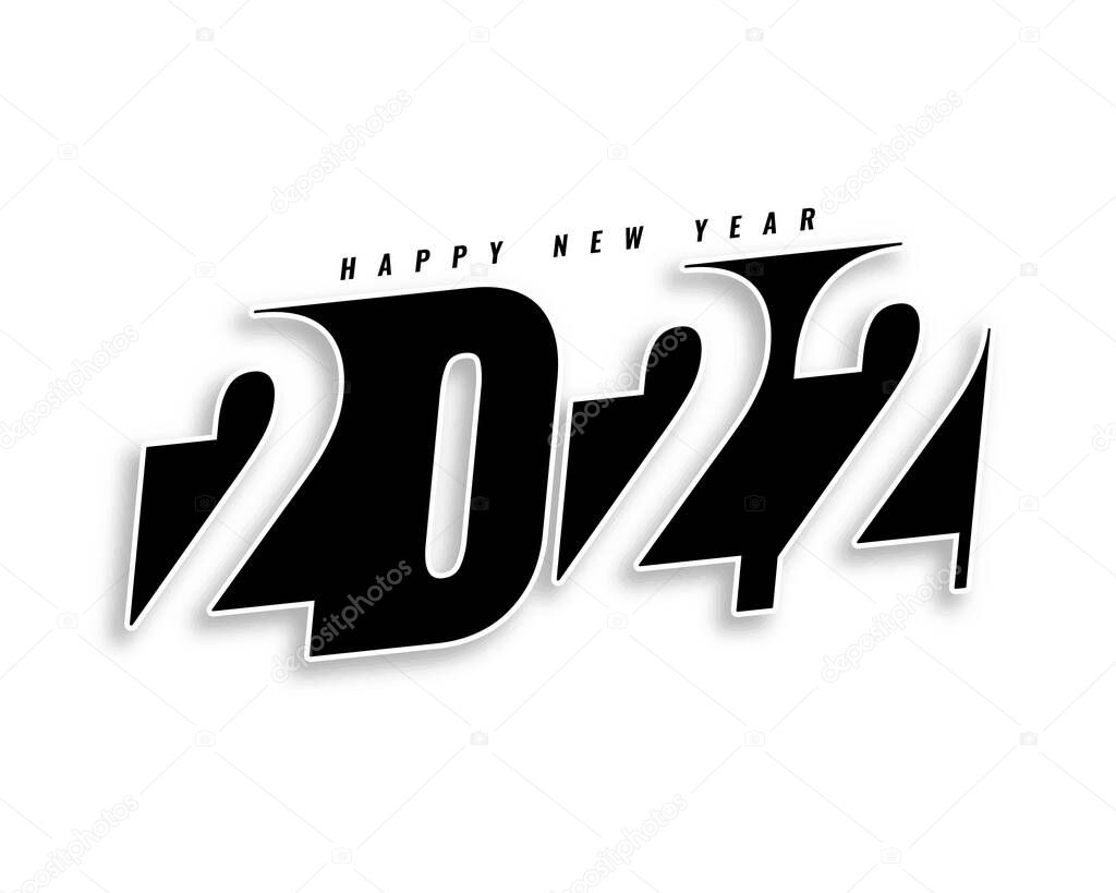 2022 happy new year creative background