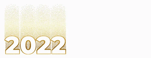 Creativo 2022 Feliz Año Nuevo Banner Con Espacio Texto — Archivo Imágenes Vectoriales