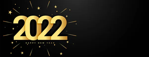 Heureux Nouvelle Bannière Célébration Année 2022 — Image vectorielle
