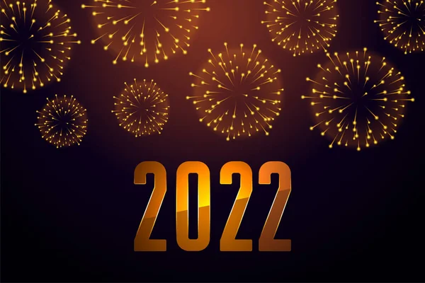 新年2022年花火大会の背景 — ストックベクタ