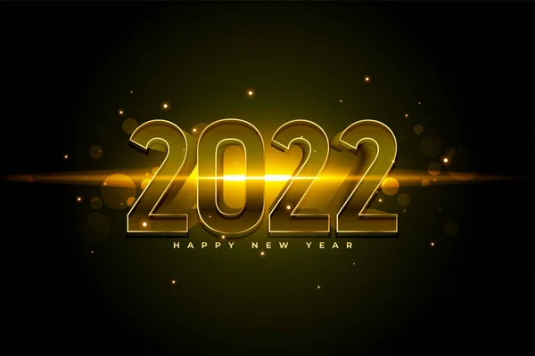 2022 Рік Дизайн Новорічної Світлової Листівки Святкування — стоковий вектор