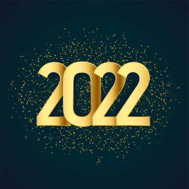 2022 altın metin efekti simli arkaplan