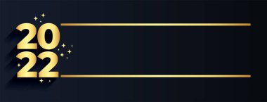 altın 2022 yeni yıl afişi metin alanı ile