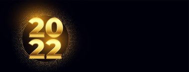 2022 altın metin numarası pankartı yarım ton sim çerçeveli