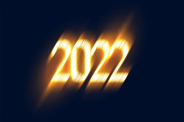 Свечение 2022 Новый Год Текстовый Эффект Фон — стоковый вектор