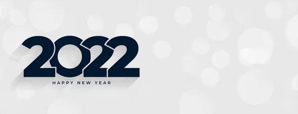Feliz Ano Novo 2022 Design Simples Banner Efeito Texto — Vetor de Stock