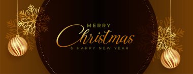 Mutlu Noeller kar taneleri ve balo dekorasyon afişi tasarımı