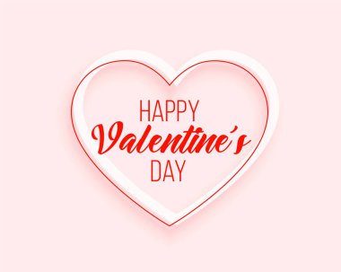 Basit sevgililer günü selamlama tasarımı