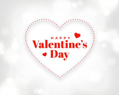 Kalp çerçeveli beyaz sevgililer günü arkaplanı